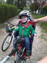 A háttérben az új biciklim :)