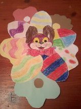 húsvéti papírdísz